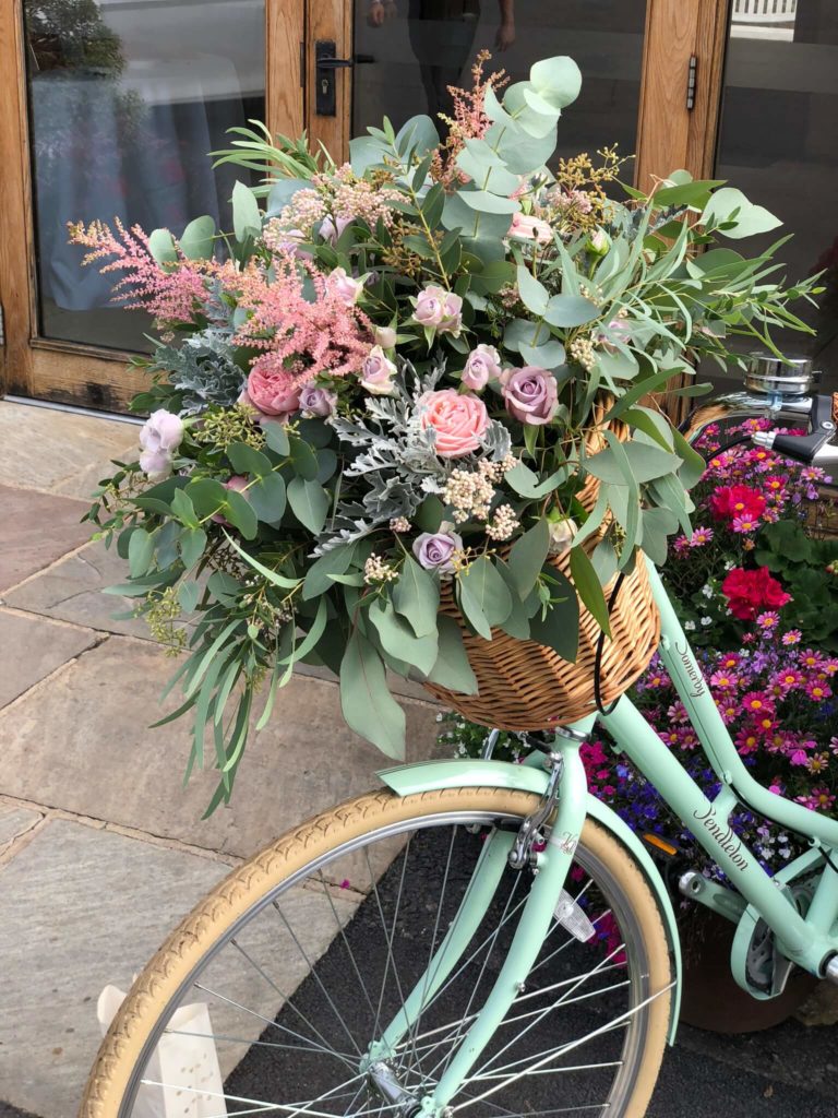 Wedding Bicycle Flower Basket