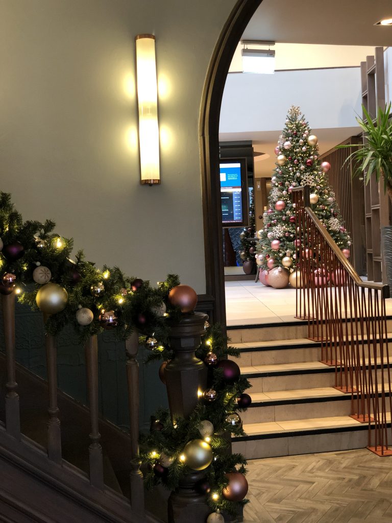 Clayton Hotel Bristol Christmas Garland and Tree