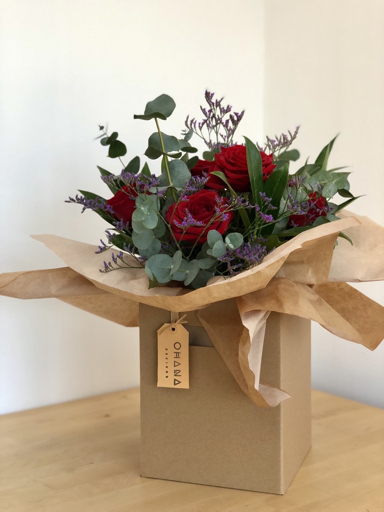 Valentine's Roses Vase Gift Box