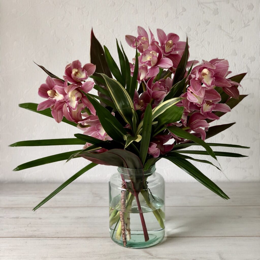orchid flower vase
